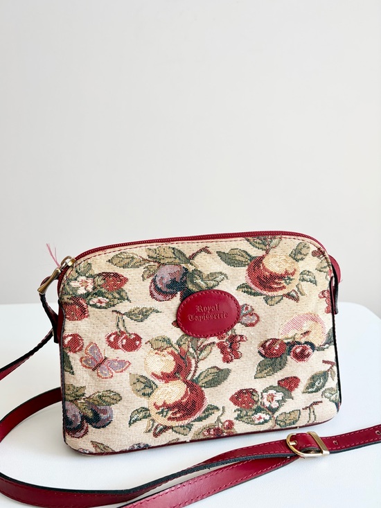 Royal Tapisserie Handbags - Royal Tapisserie Vintage Orchard Tapestry Crossbody Bag Cottagecore Granny Chic
